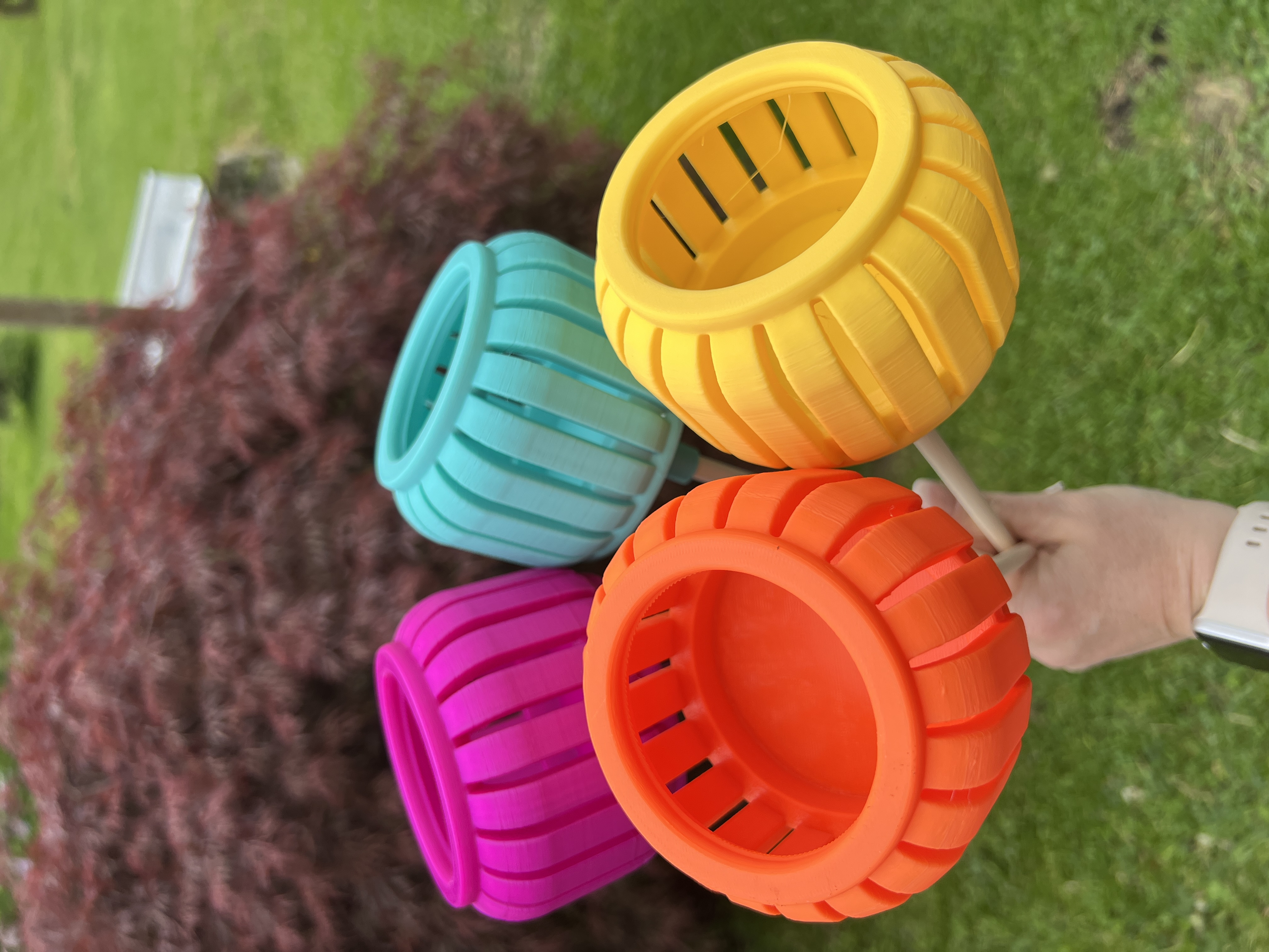 Nachhaltige 3D Druck Gartenfackel – moderne Outdoor Beleuchtung für Garten & Terrasse – stilvolle Gartendeko