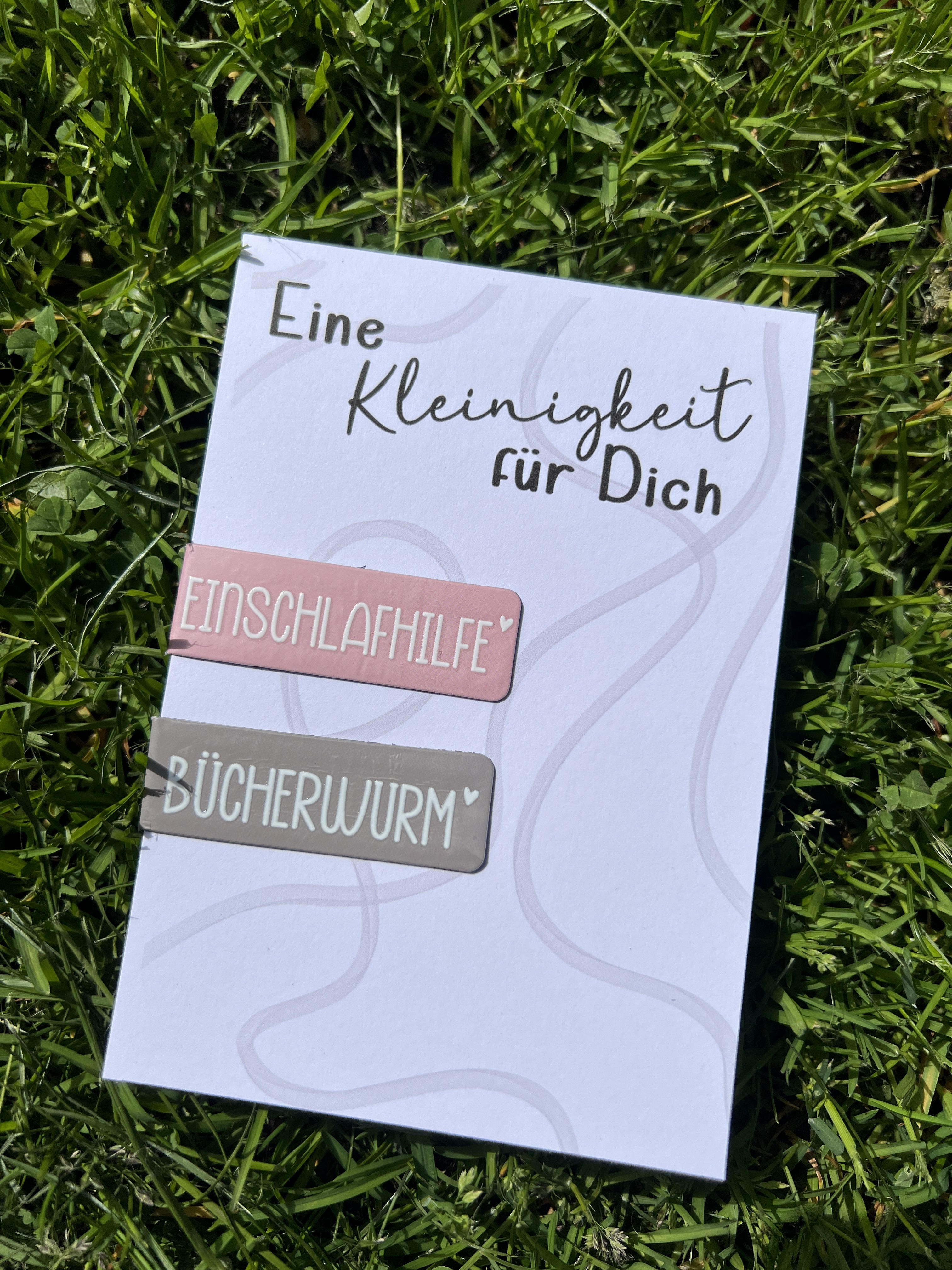 Produktkarte Kleinigkeit für Dich – Verpackungskarte Deko Aufhänger