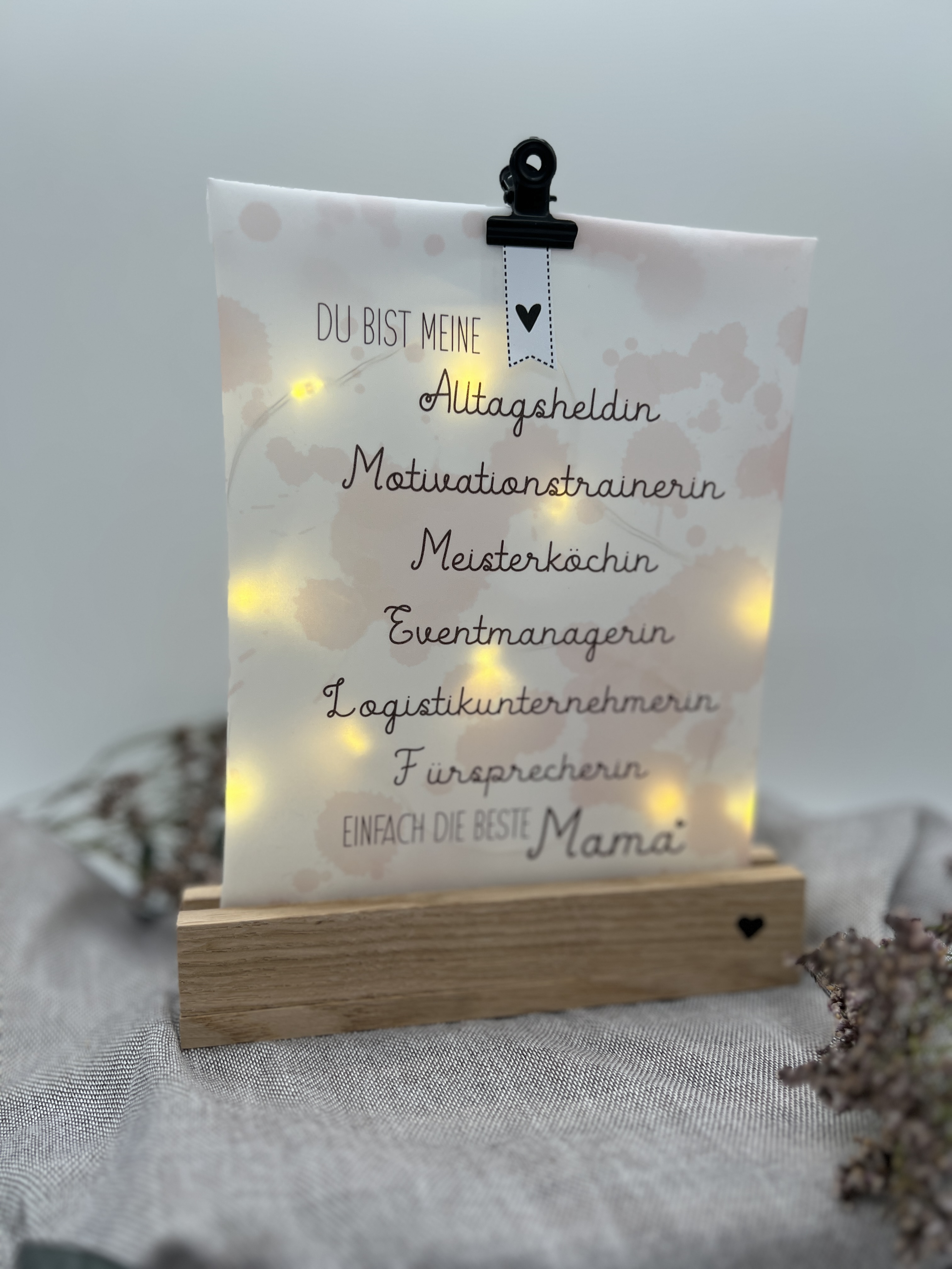 Lichttüte Du bist meine....Druckvorlage PDF inkl. Lizenz kleingewerblich