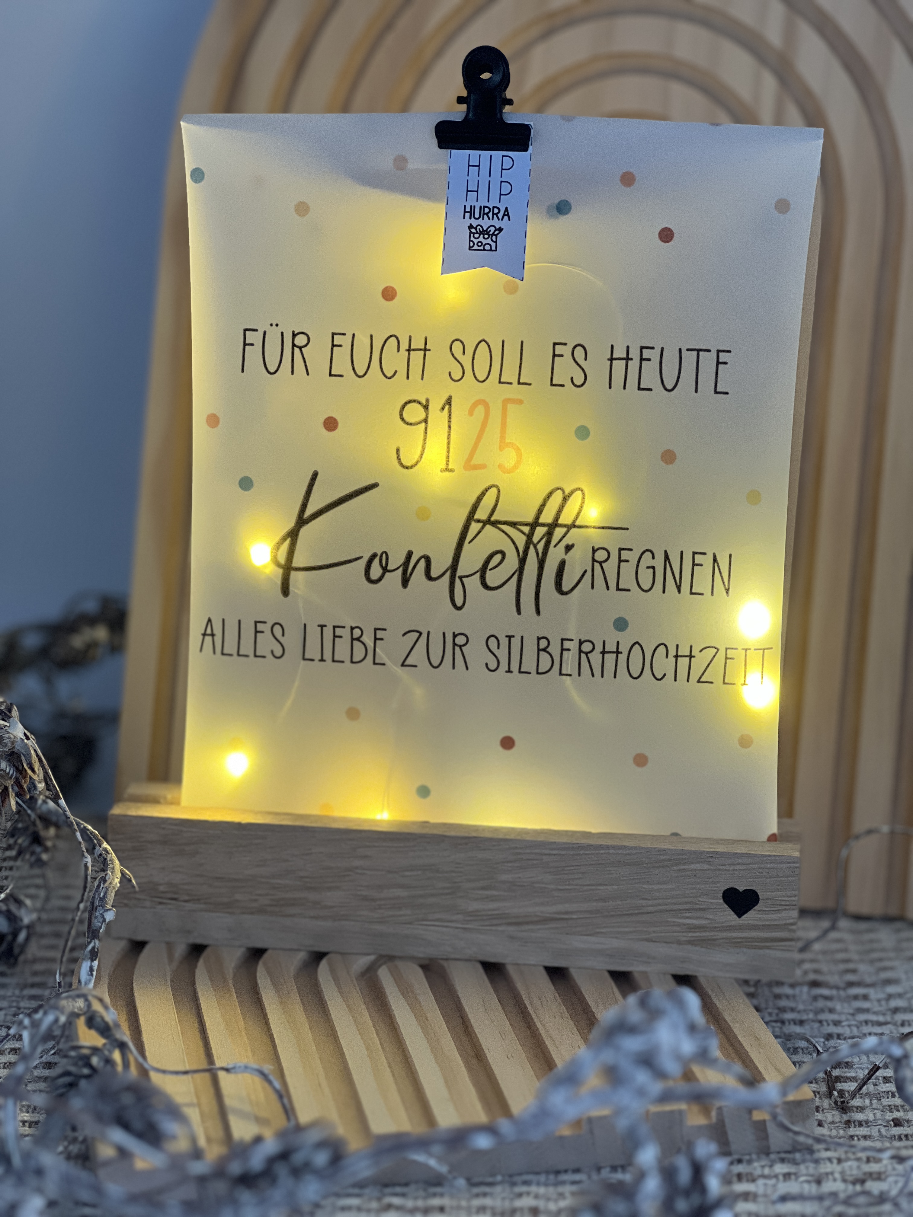 Lichttüte Konfetti Silberhochzeit und Goldhochzeit Druckvorlage PDF inkl. Lizenz kleingewerblich