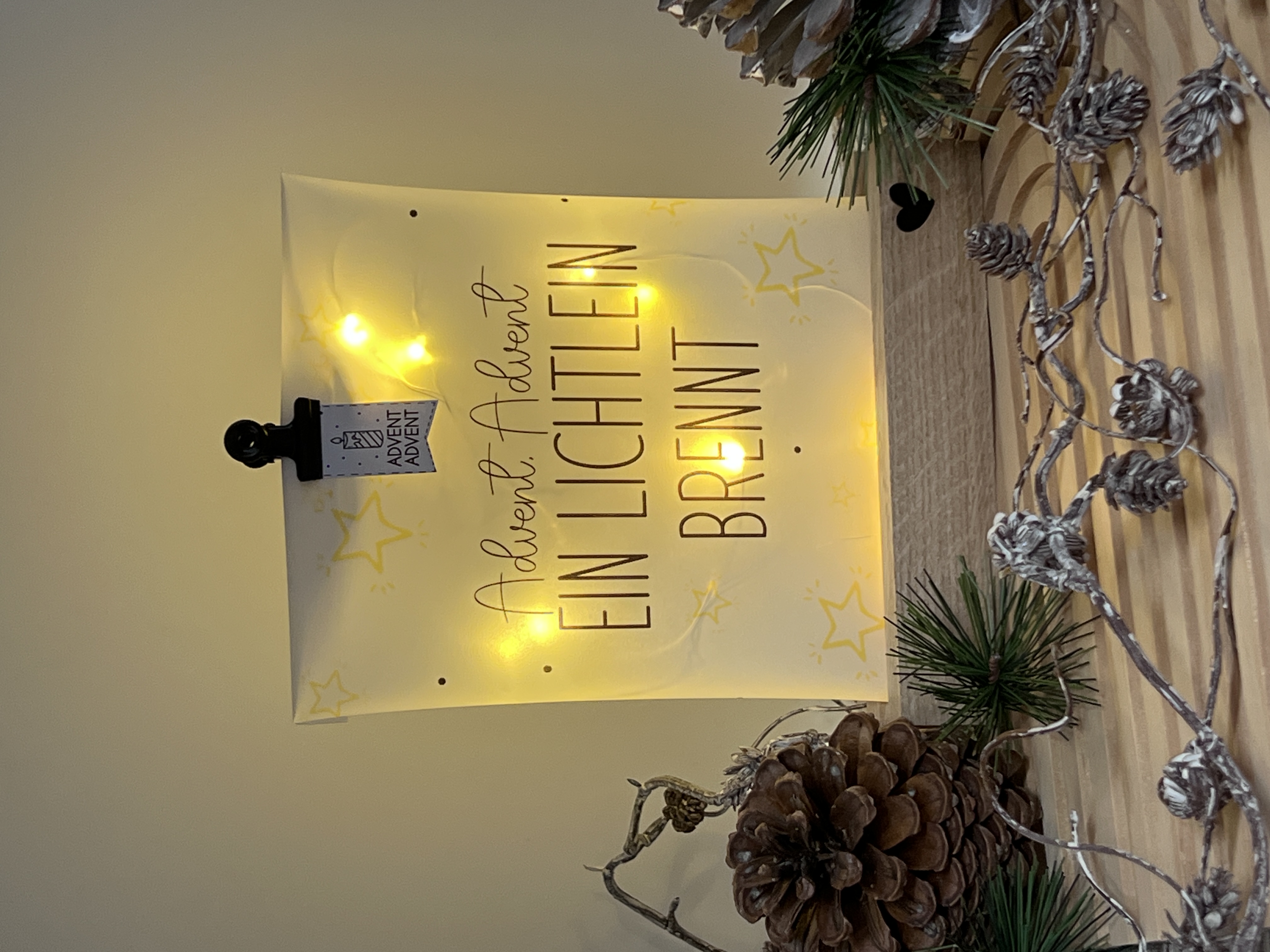 Lichttüte Advent, Advent inkl LED