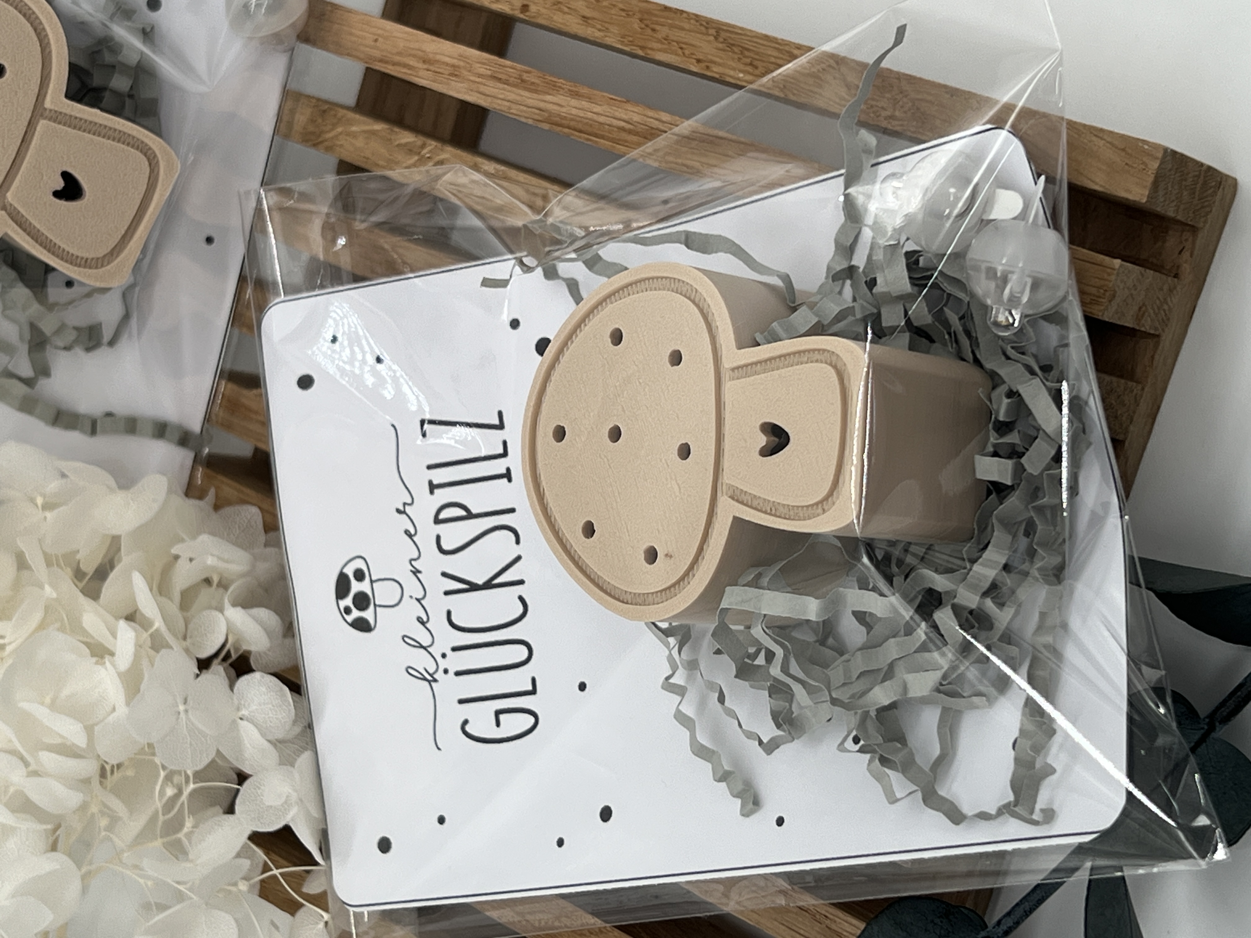 Glückspilz mit Licht