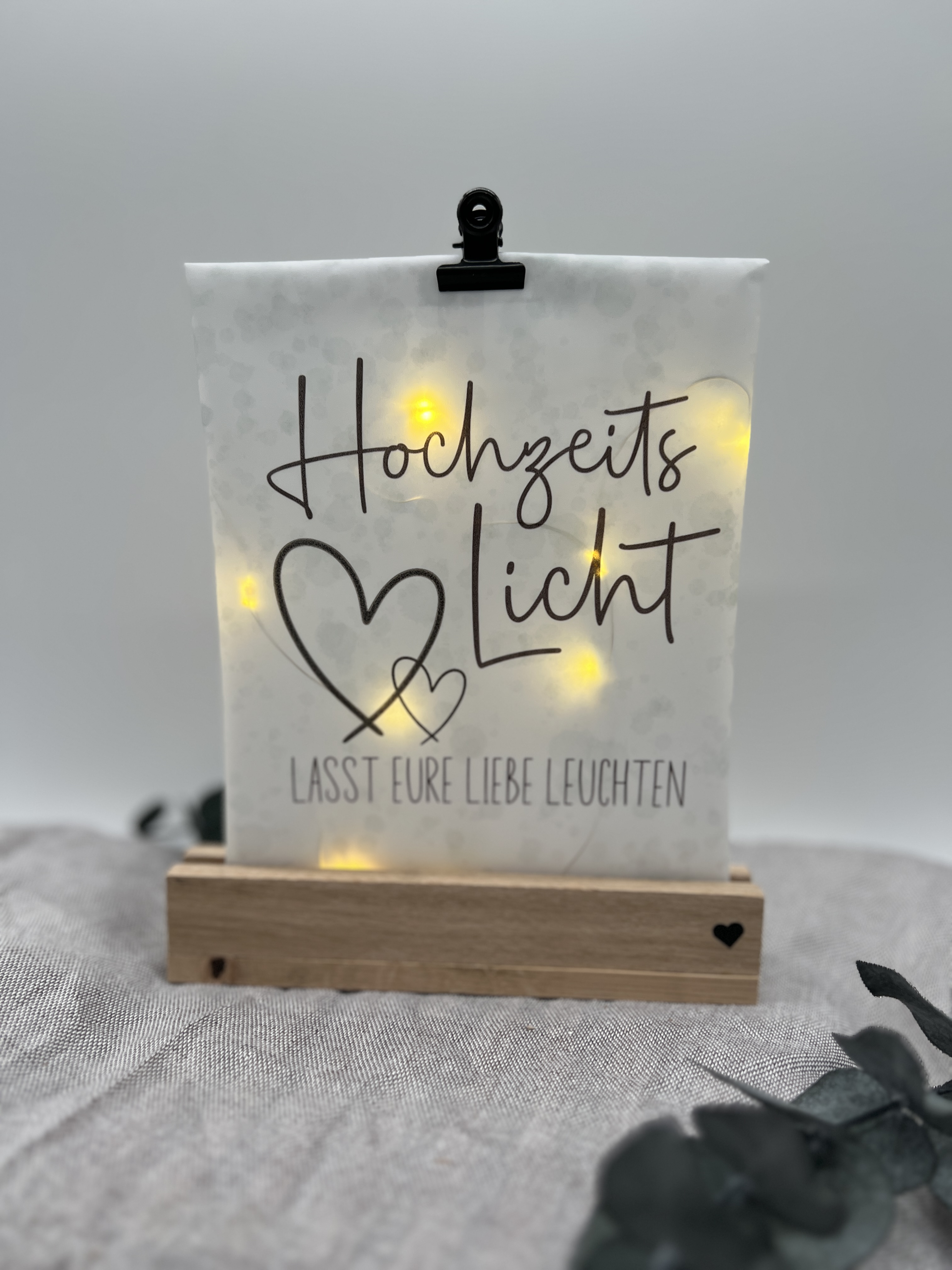 Lichttüte Hochzeitslicht Druckvorlage PDF inkl. Lizenz kleingewerblich