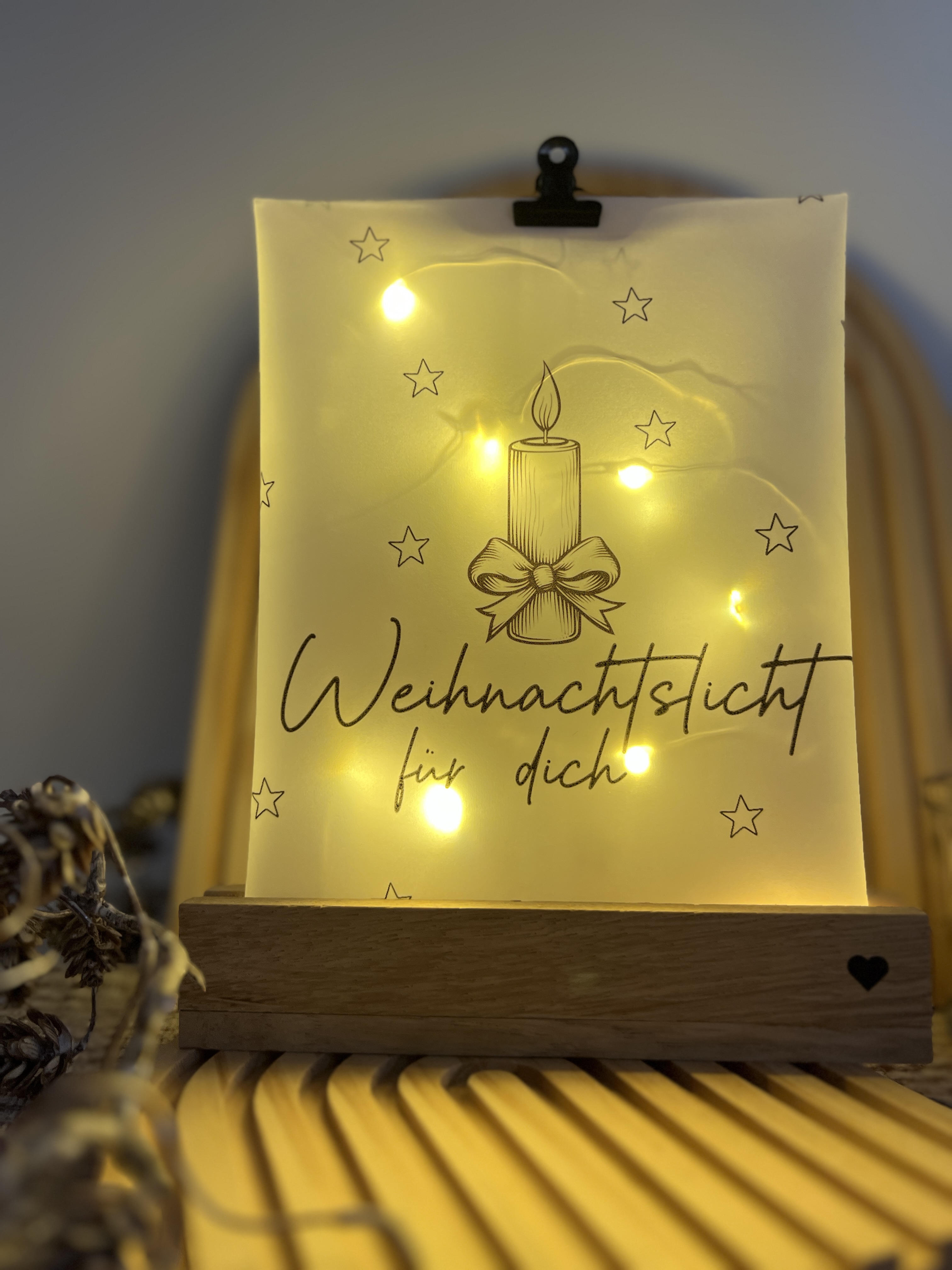 Lichttüte Weihnachtslicht Druckvorlage PDF inkl. Lizenz kleingewerblich