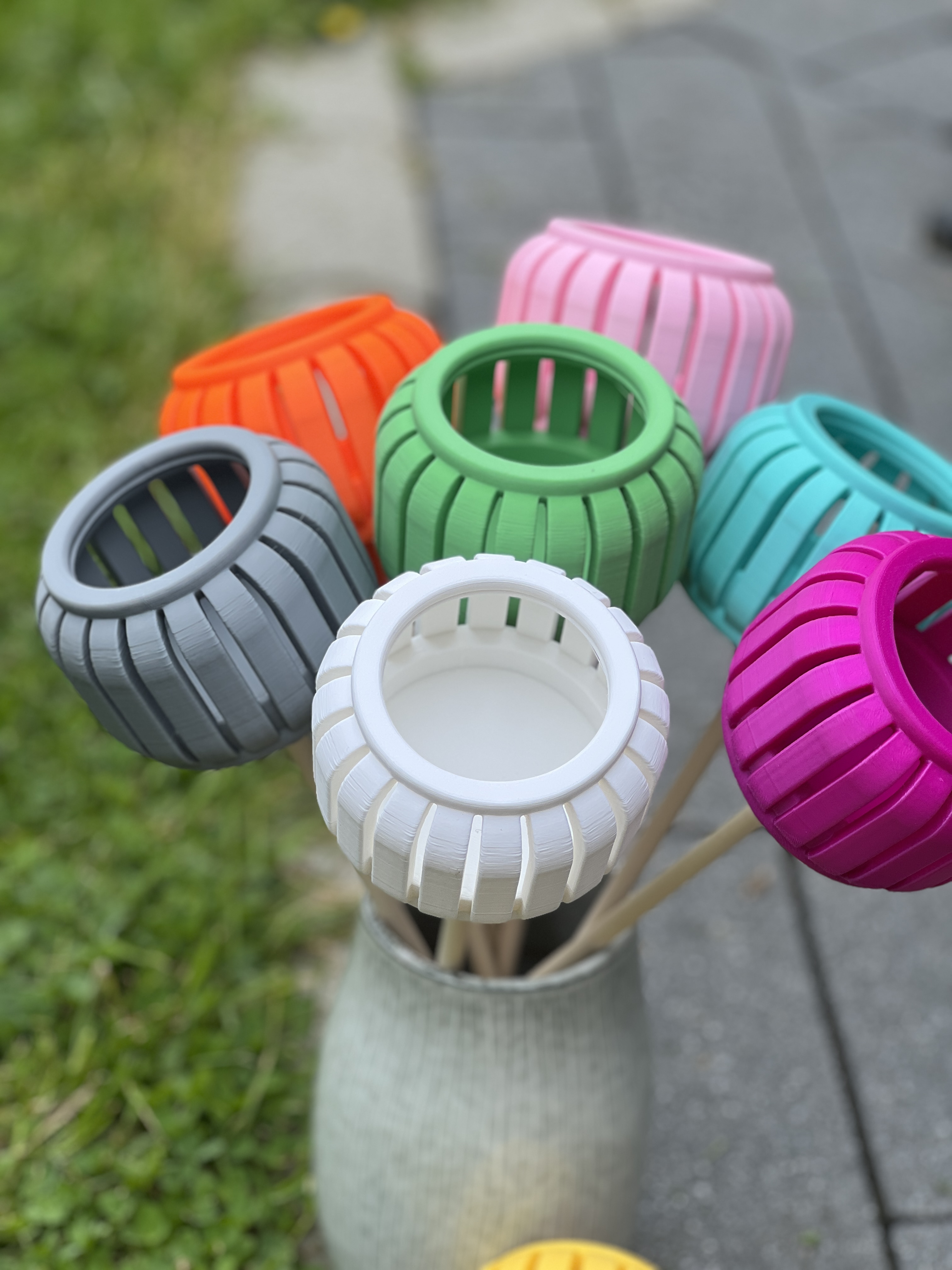 Nachhaltige 3D Druck Gartenfackel – moderne Outdoor Beleuchtung für Garten & Terrasse – stilvolle Gartendeko