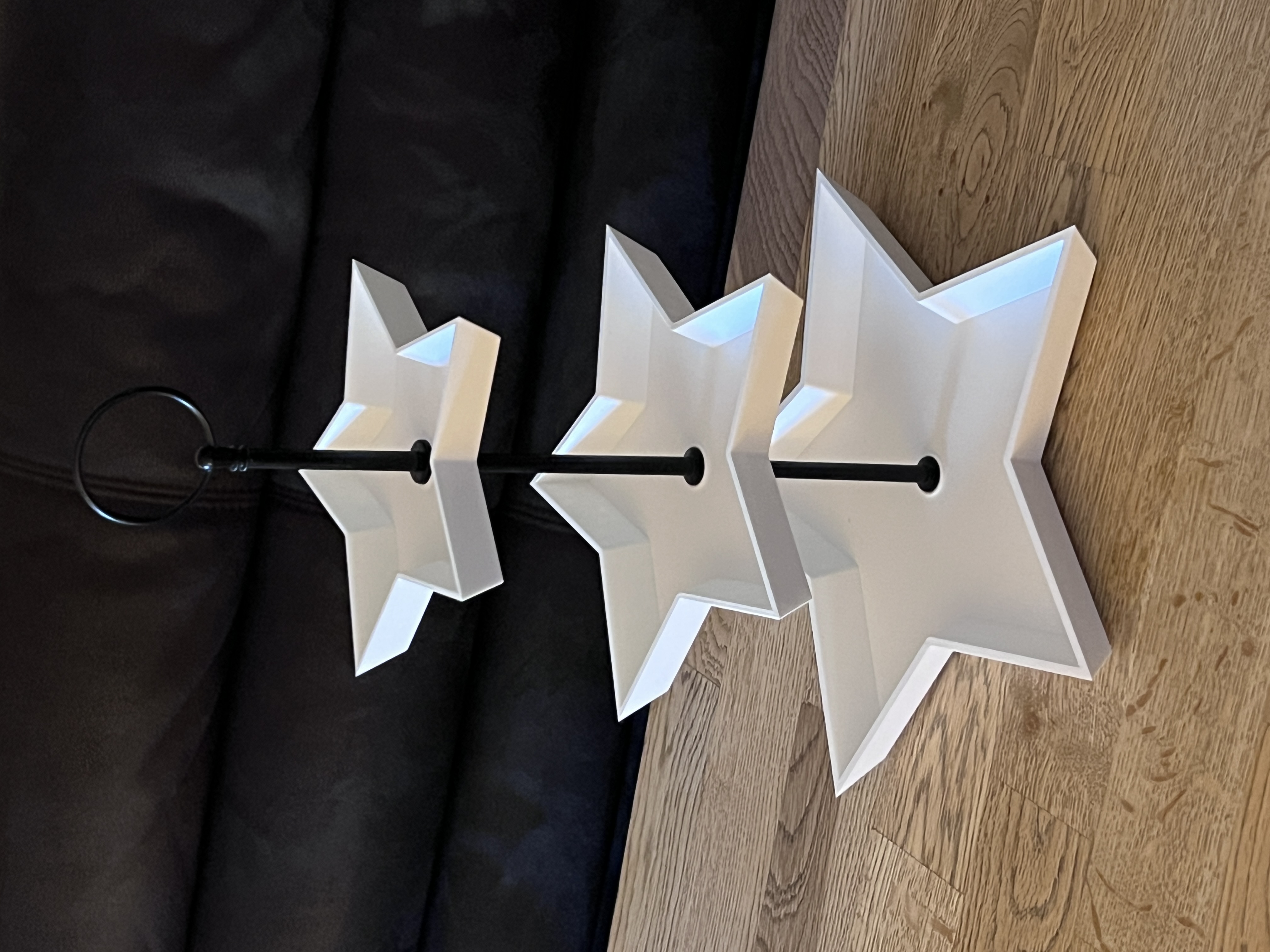 Stern Etagere 3-stöckig weiß | Weihnachtsdeko & Servieretagere