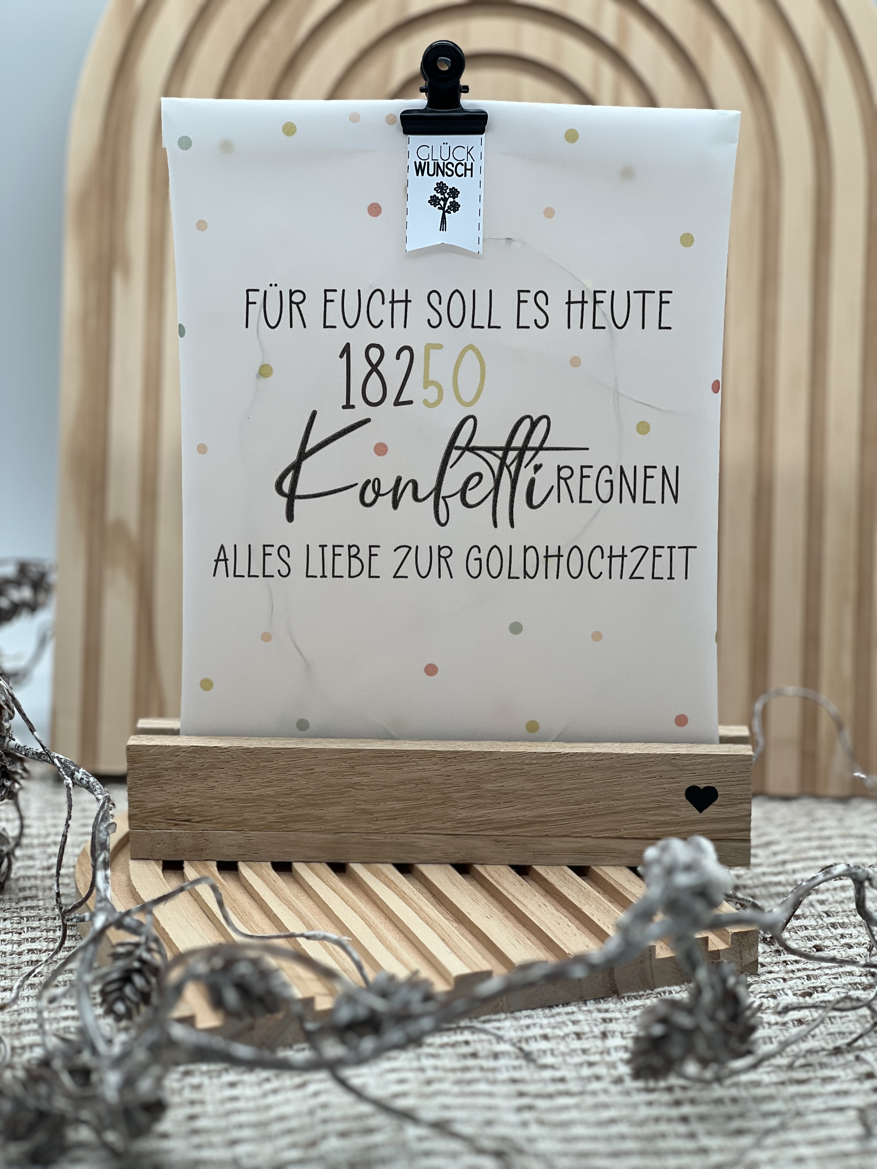 Lichttüte Konfetti Silberhochzeit und Goldhochzeit Druckvorlage PDF inkl. Lizenz kleingewerblich