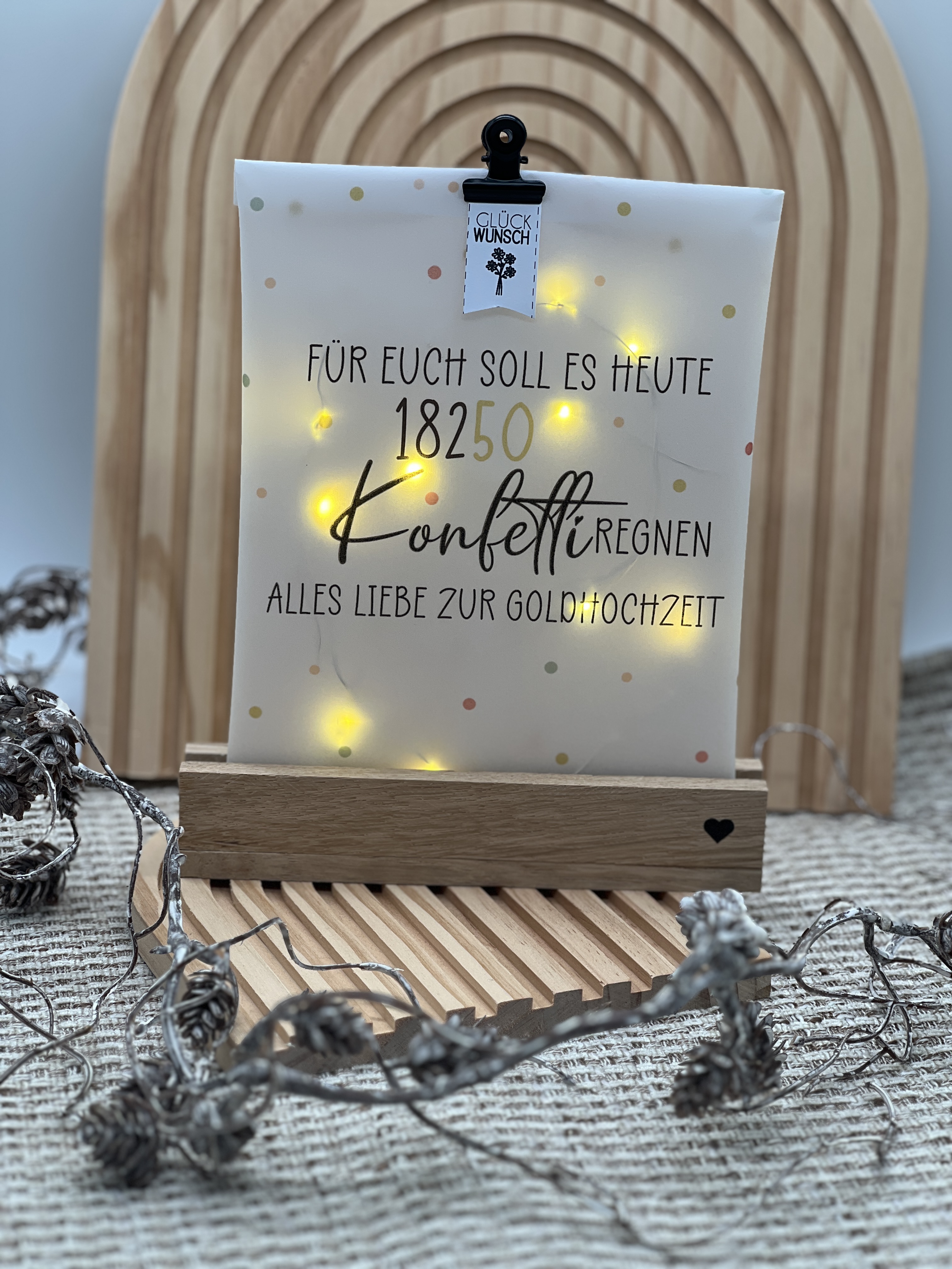 Lichttüte Konfetti Silberhochzeit und Goldhochzeit Druckvorlage PDF inkl. Lizenz kleingewerblich