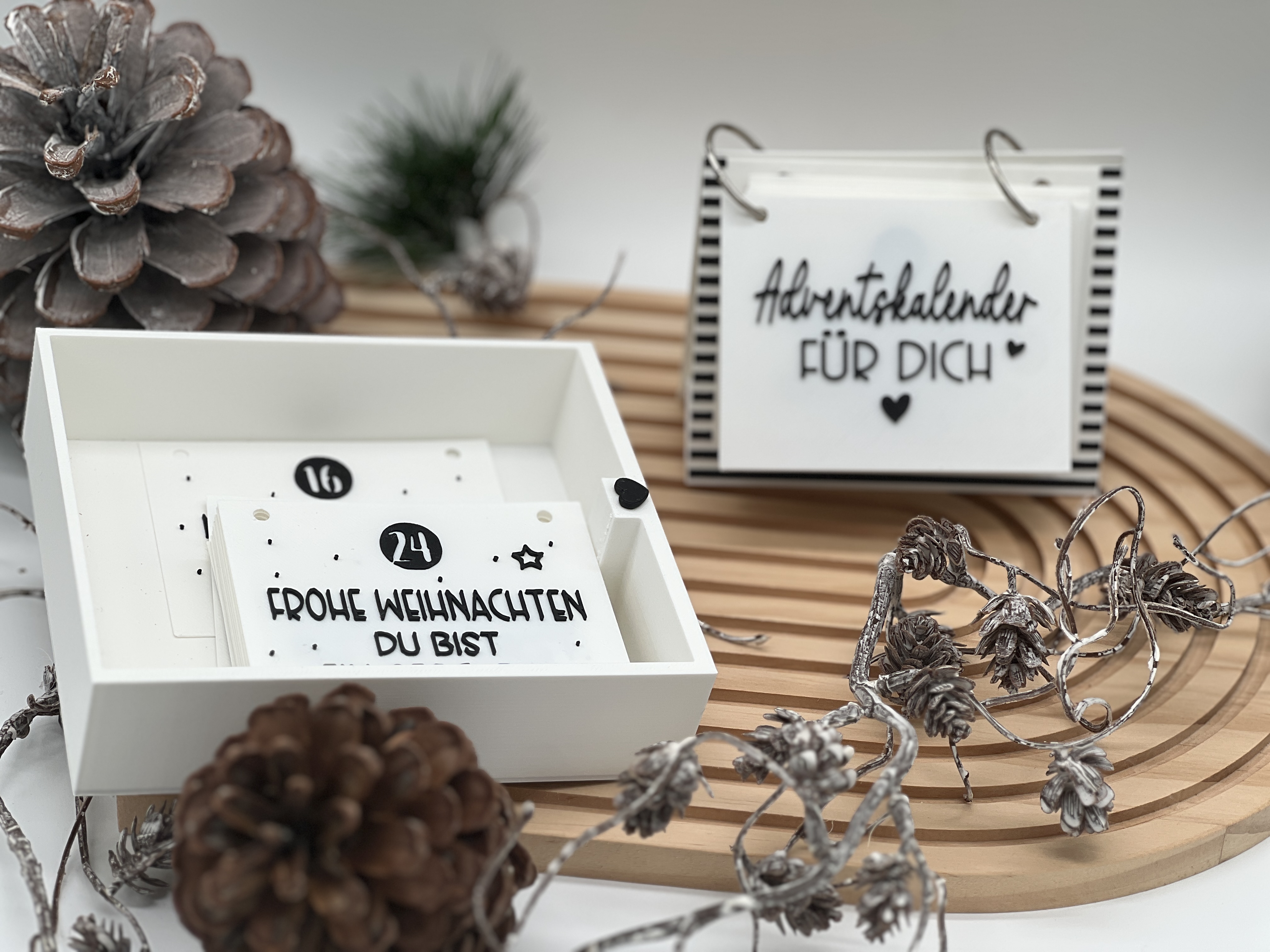 Adventskalender für Dich - 24 Kärtchenmit Botschaften