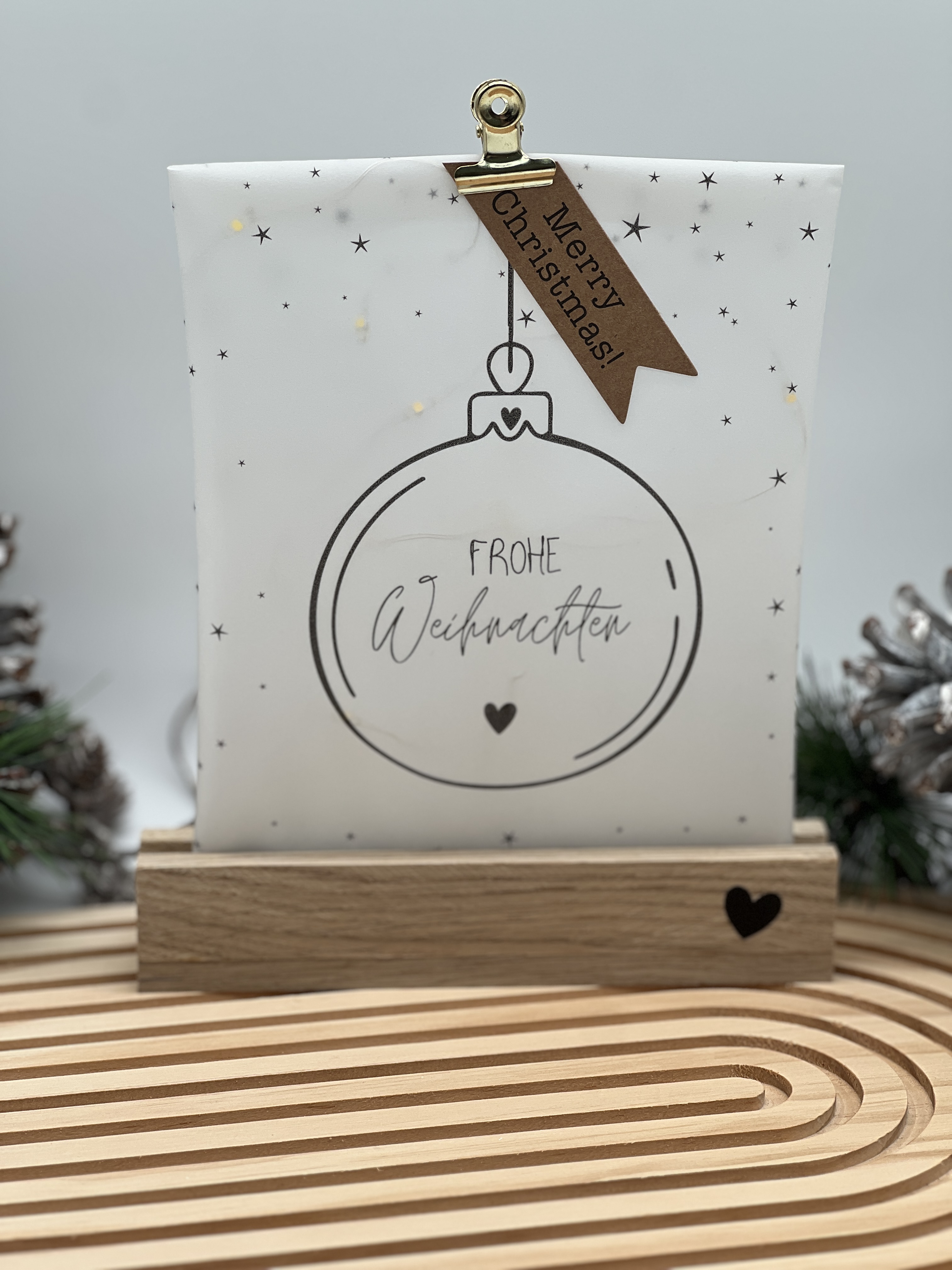 Lichttüte Weihnachten ist...Mit LED Lichterkette