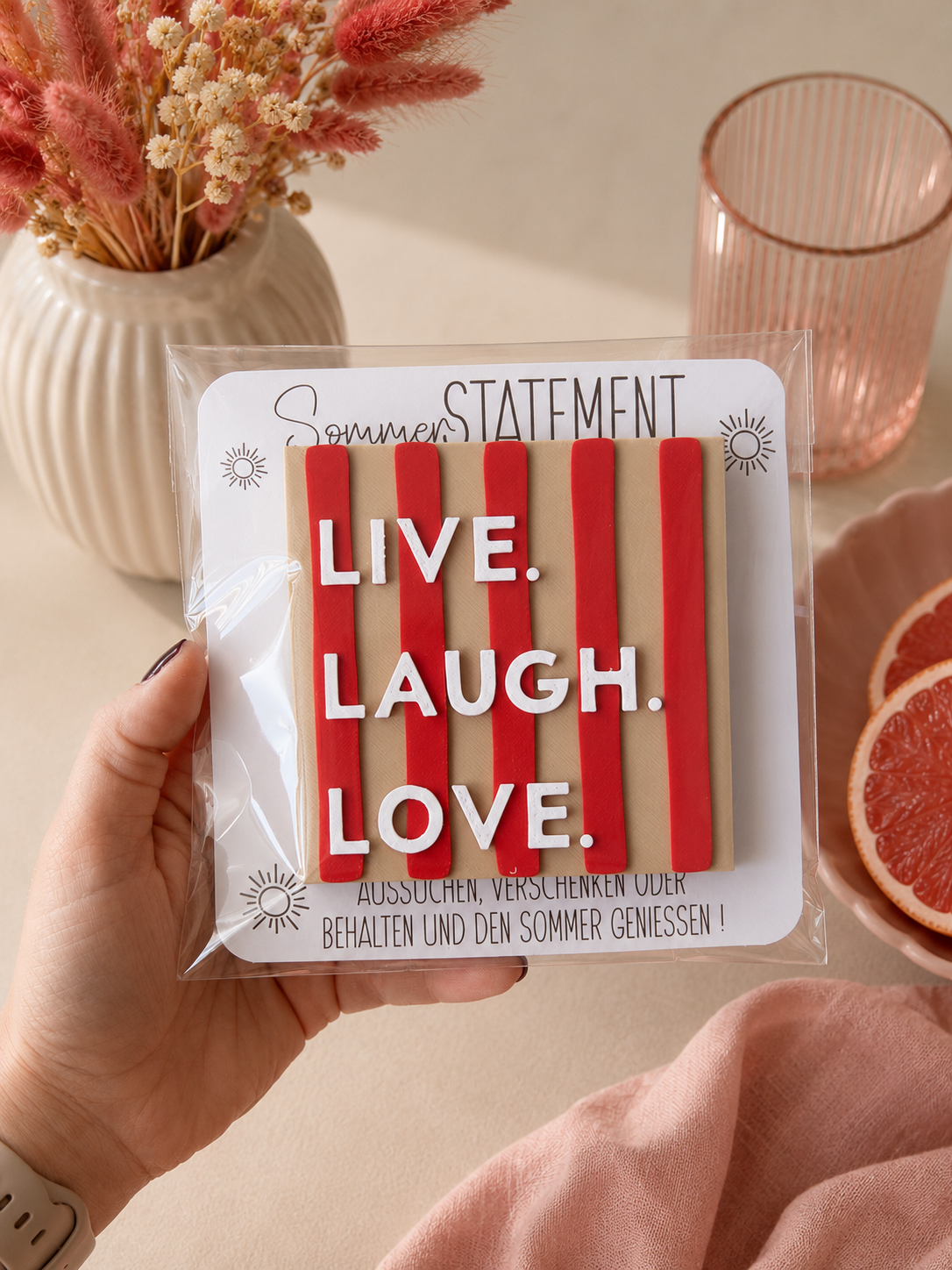 3D Statement "Live.Laugh.Love."